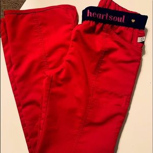 Red HeartSoul scrubs